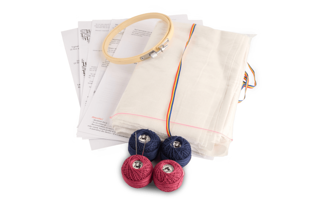 Materiale Pânză bumbac kit cusut ie Bucovina 4