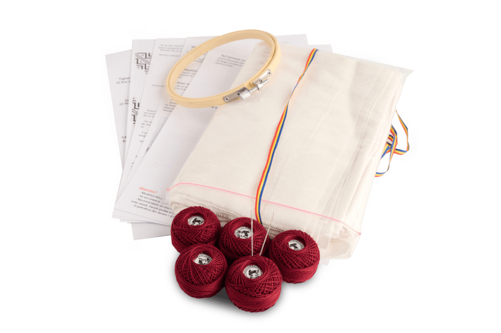 Pânză si materiale bumbac kit cusut ie Bucovina 5