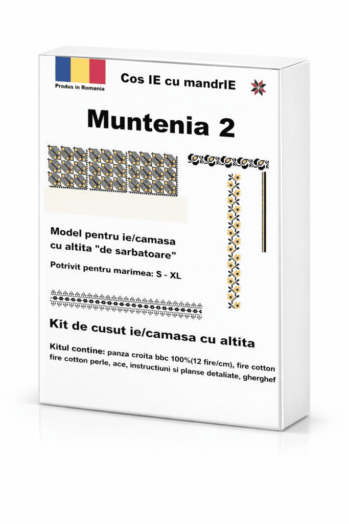 Model broderie ie tradițională Muntenia 2
