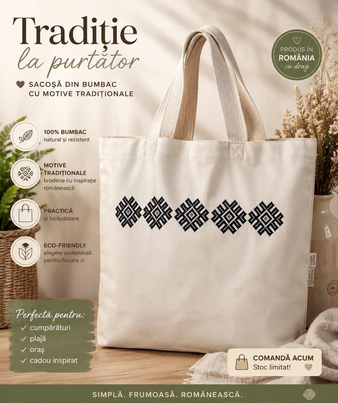 traista/sacosa brodata traditional